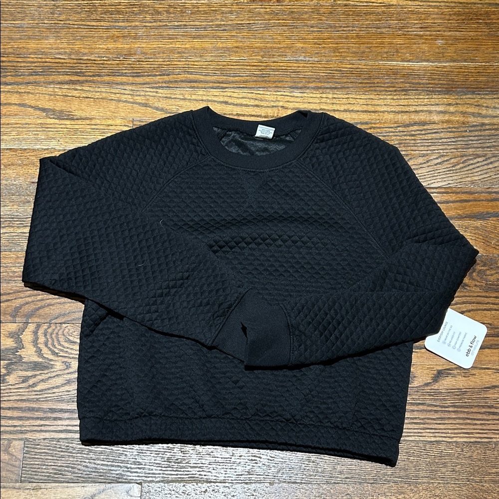 Black Quilted Sweater